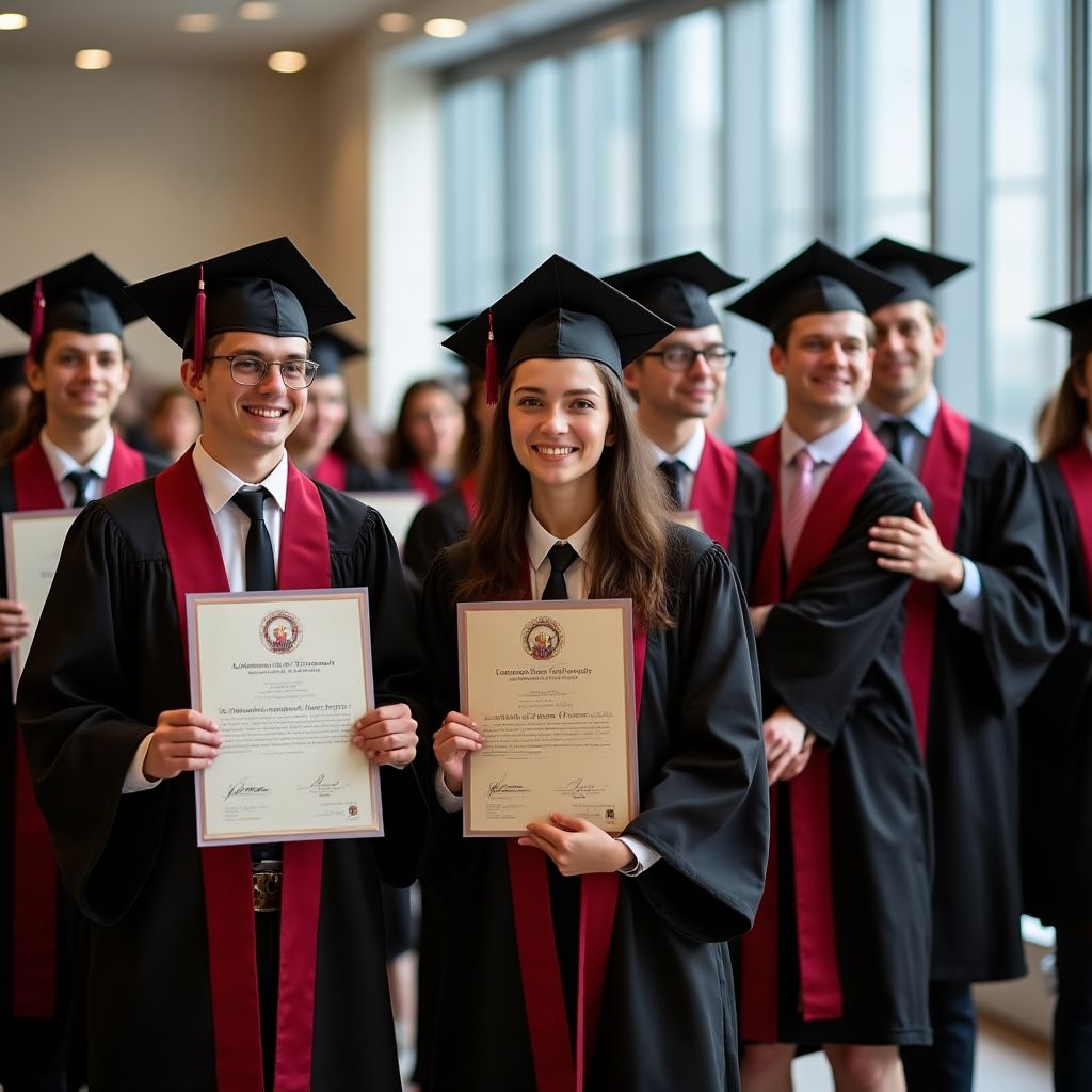 Ceremonia de graduación de estudiantes